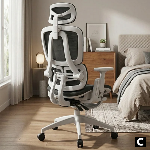 Chaise ergonomique TERRANA 2 en maille noir