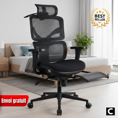 Chaise ergonomique Terana Pro 1 en maille noire